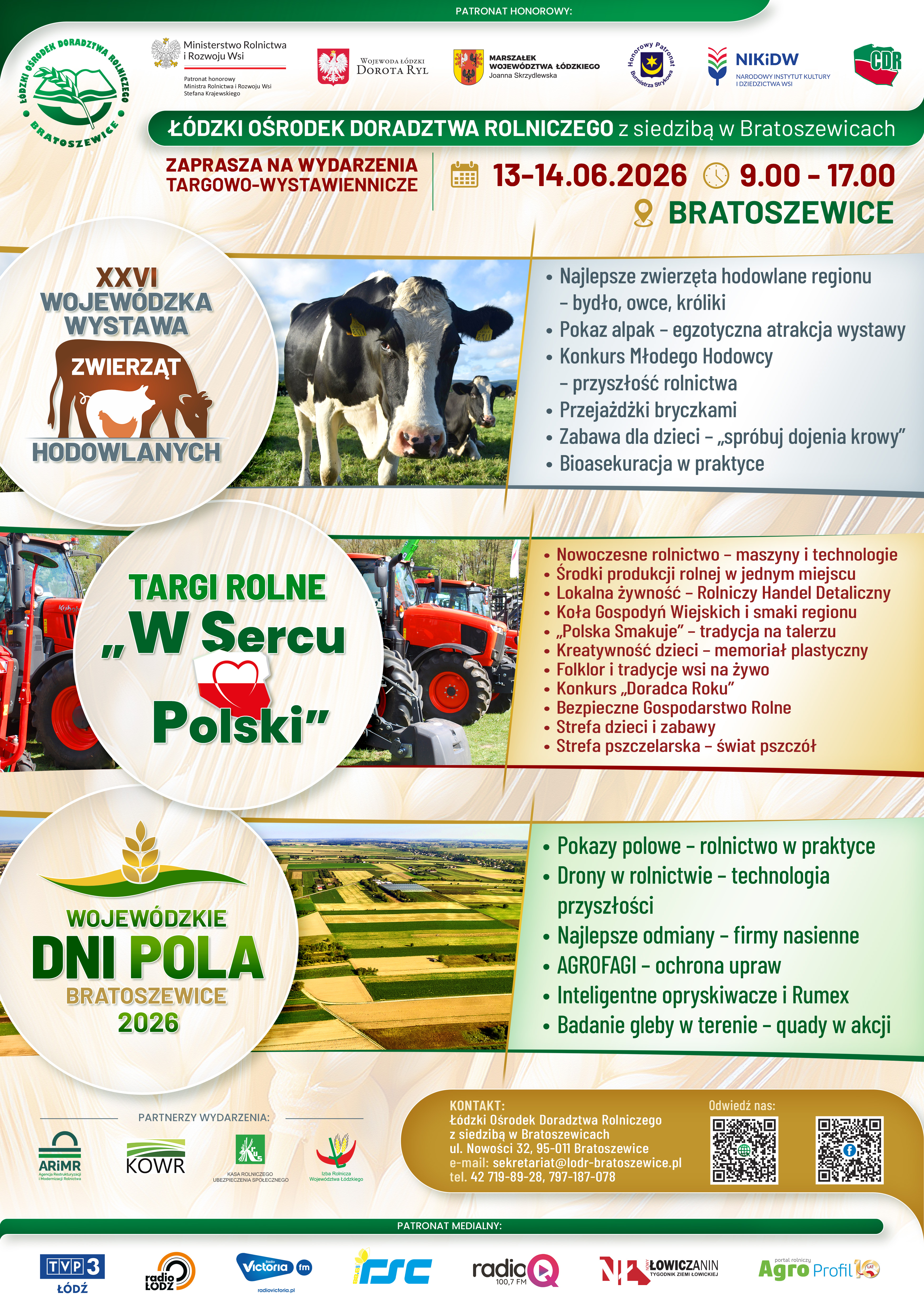 15 Plakat Bratoszewice targi czerwiec 2026